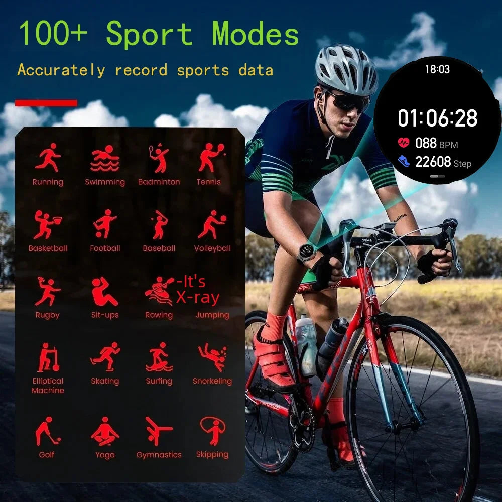 Smart Watch Men With Flashlight Bluetooth Call Sport Tracker Blood Pressure IP67 Waterproof For Men Xiaomi Android IOS Outdoor