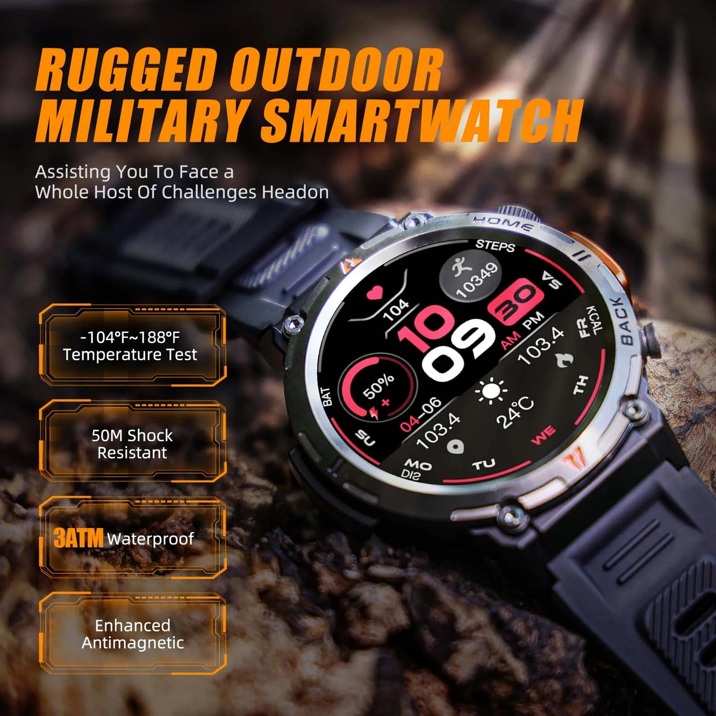 Smart Watch 3ATM Waterproof