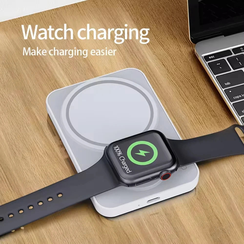 Power Bank For iphone Airpods Apple Watch Wireless Charger 3 in 1