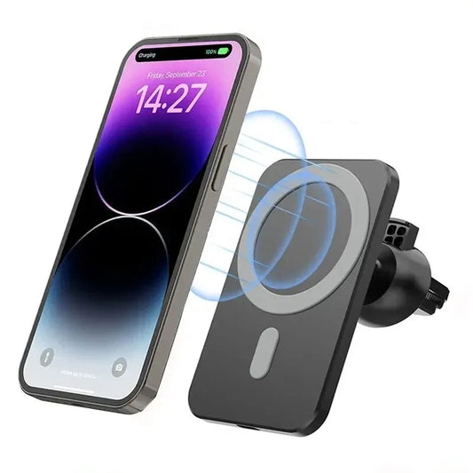 30W Magnetic Car Wireless Charger For iPhone 15 14 13 12 Pro Max Mini Macsafe Car Phone Holder Stand Mount Fast Charging Station