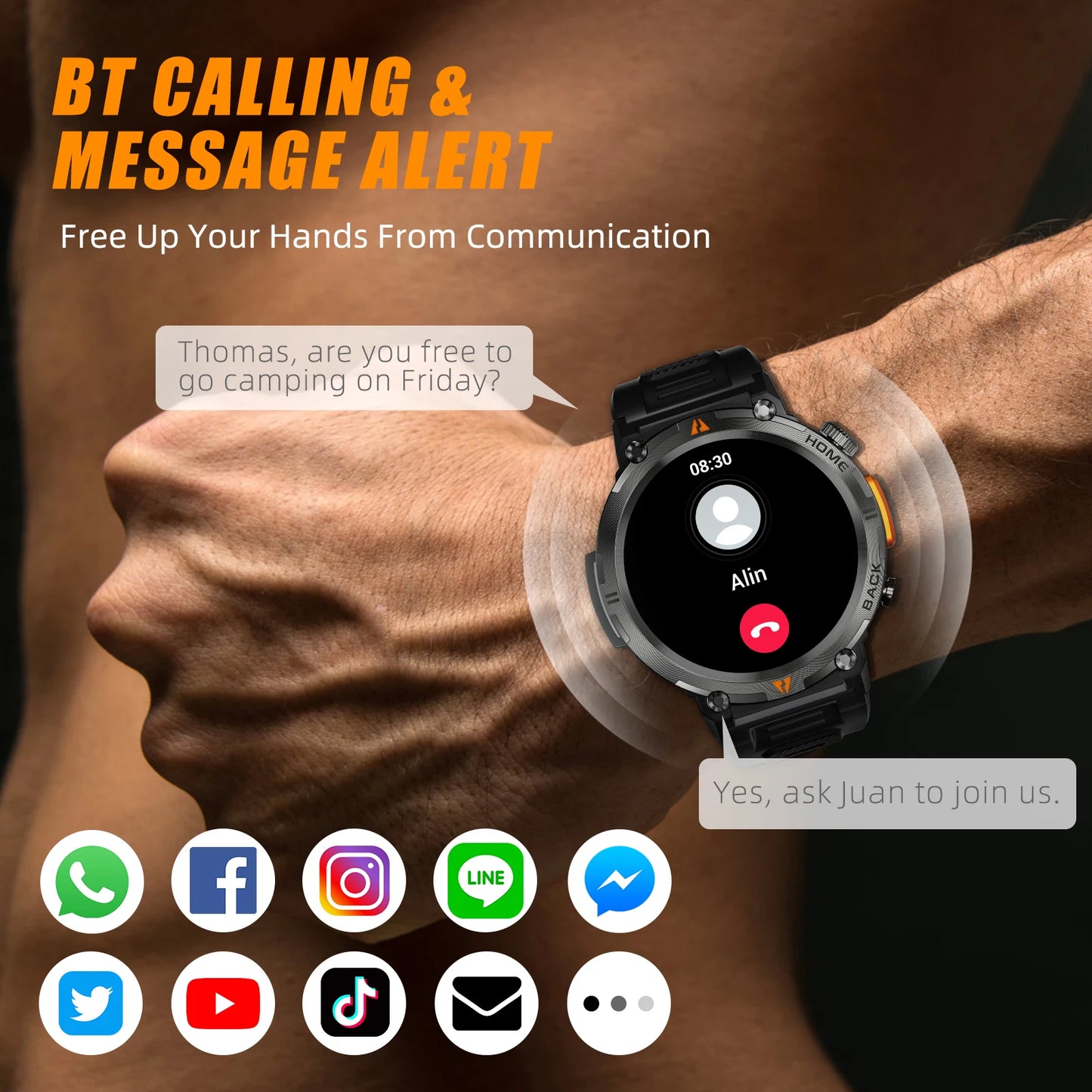 Smart Watch 3ATM Waterproof